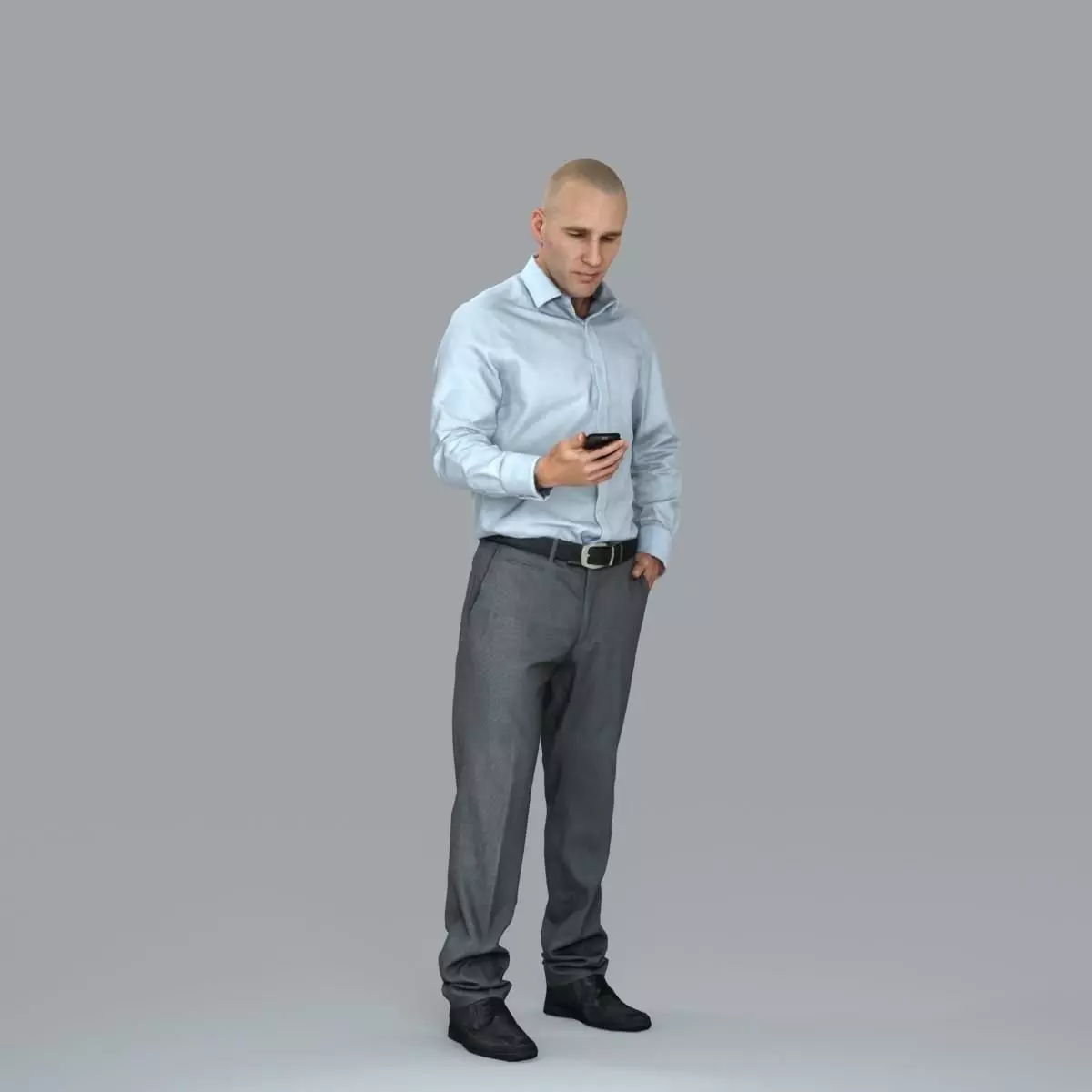 Business Man with Phone in Hand BMan0006-HD2-O01P05-S 3D model_10