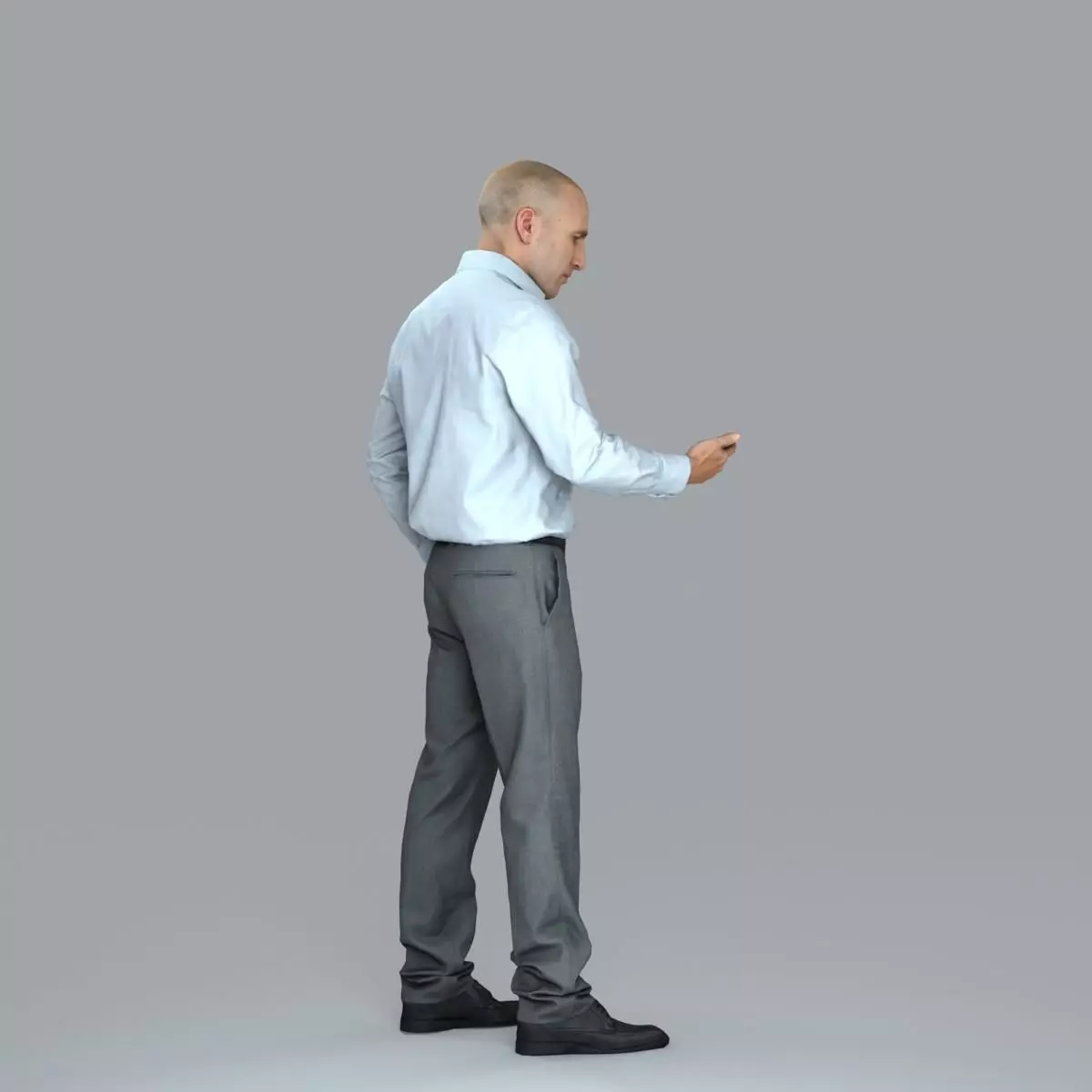 Business Man with Phone in Hand BMan0006-HD2-O01P05-S 3D model_25