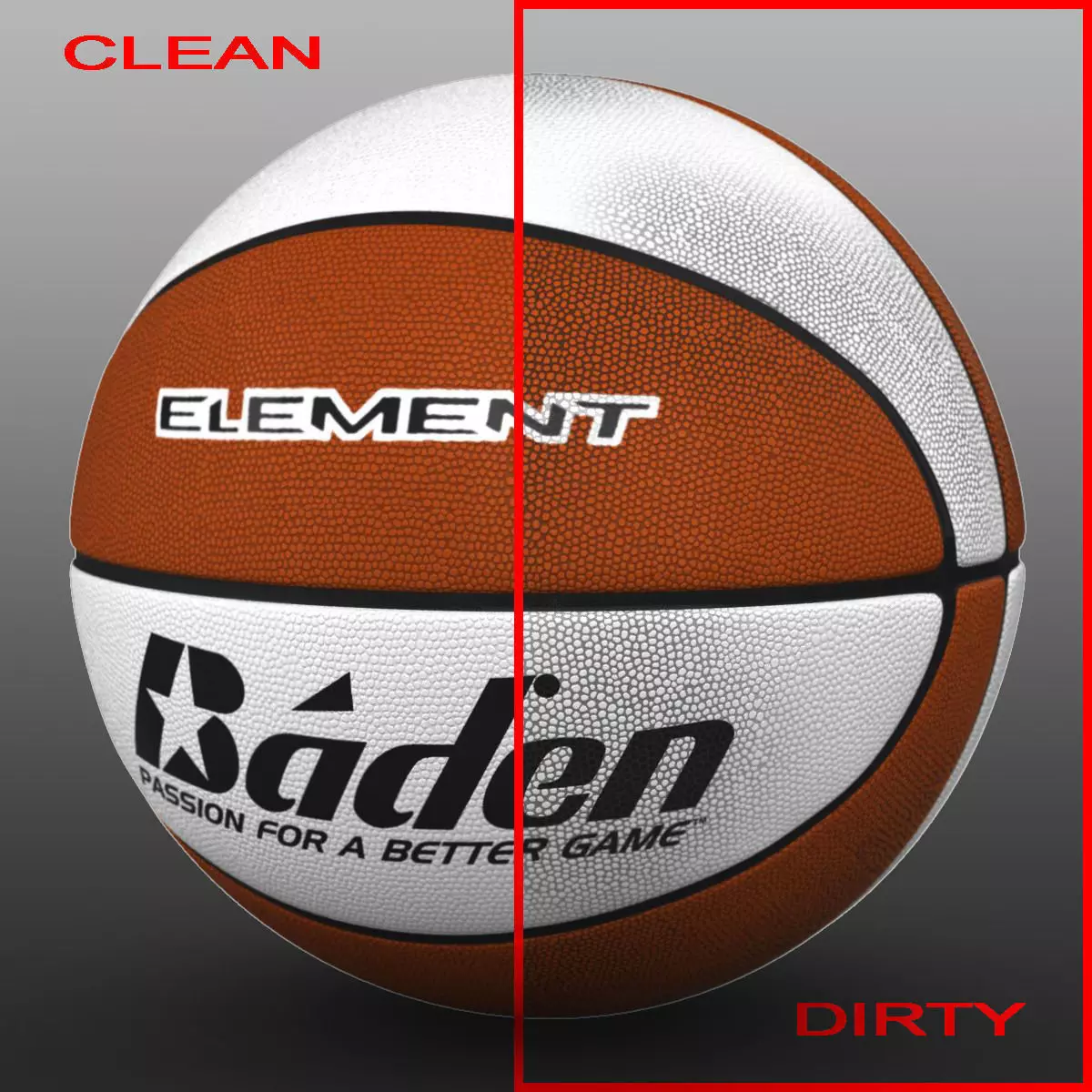 Basketball ball orange-white Low-poly 3D model_0