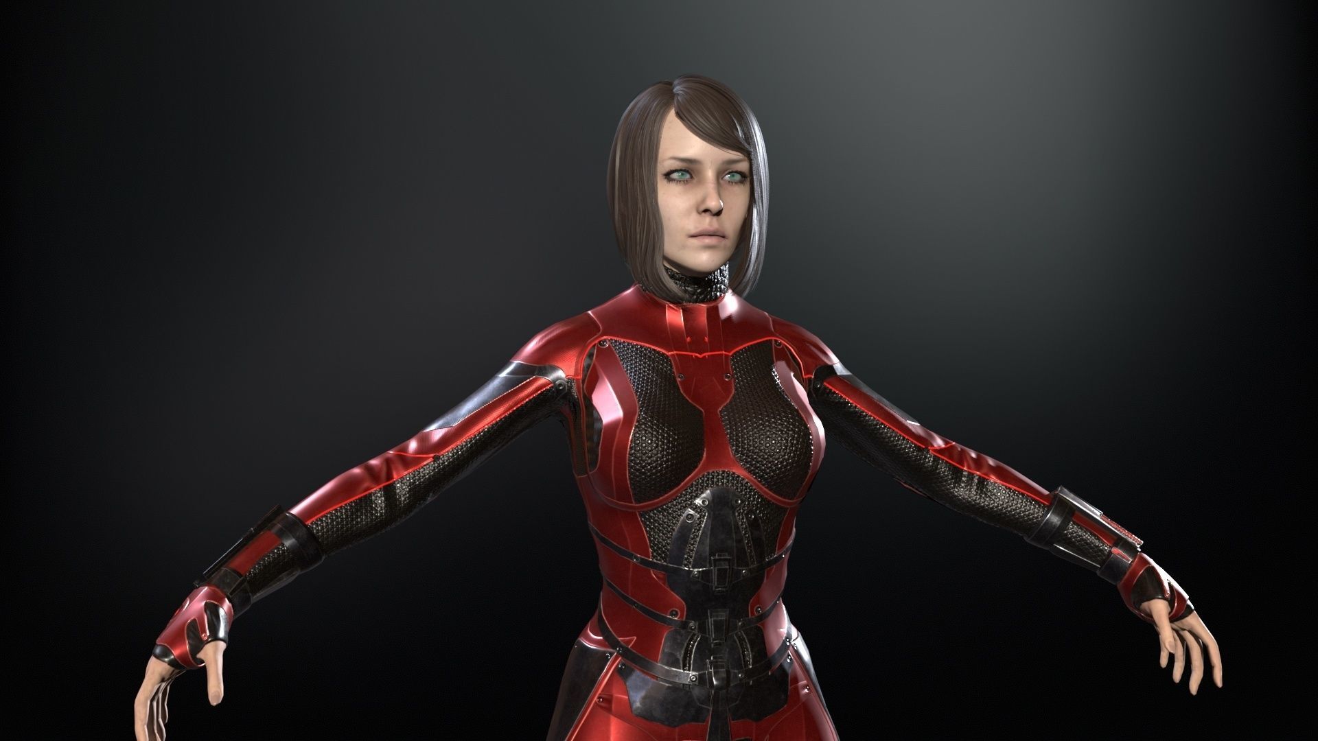 CosmoGirlRe Low-poly 3D model_16