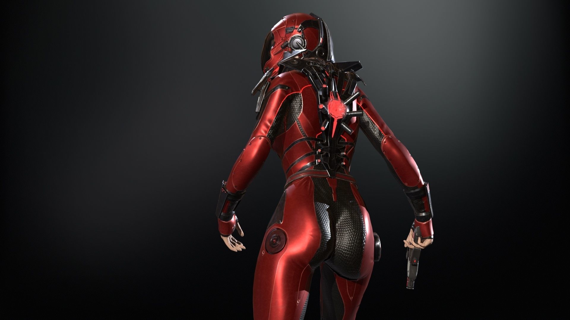 CosmoGirlRe Low-poly 3D model_23