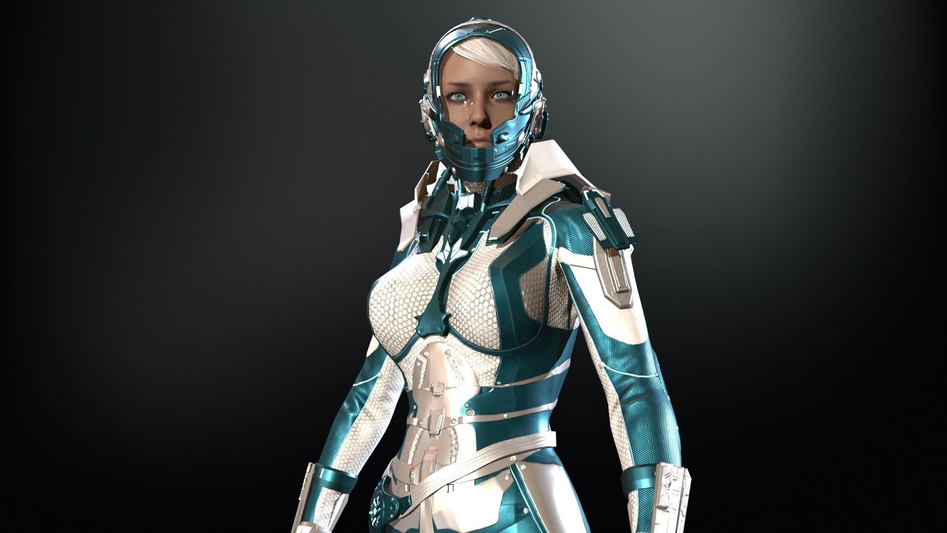 CosmoGirlRe Low-poly 3D model_27