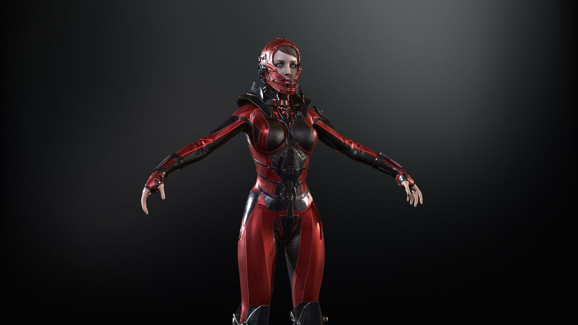 CosmoGirlRe Low-poly 3D model_18