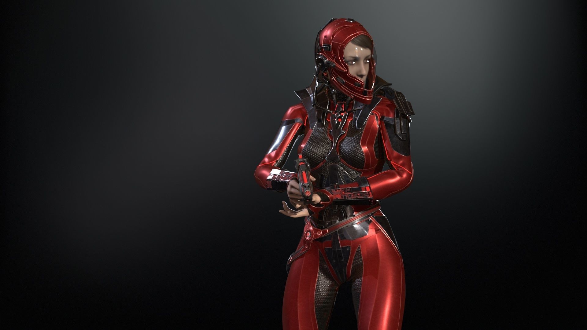 CosmoGirlRe Low-poly 3D model_21