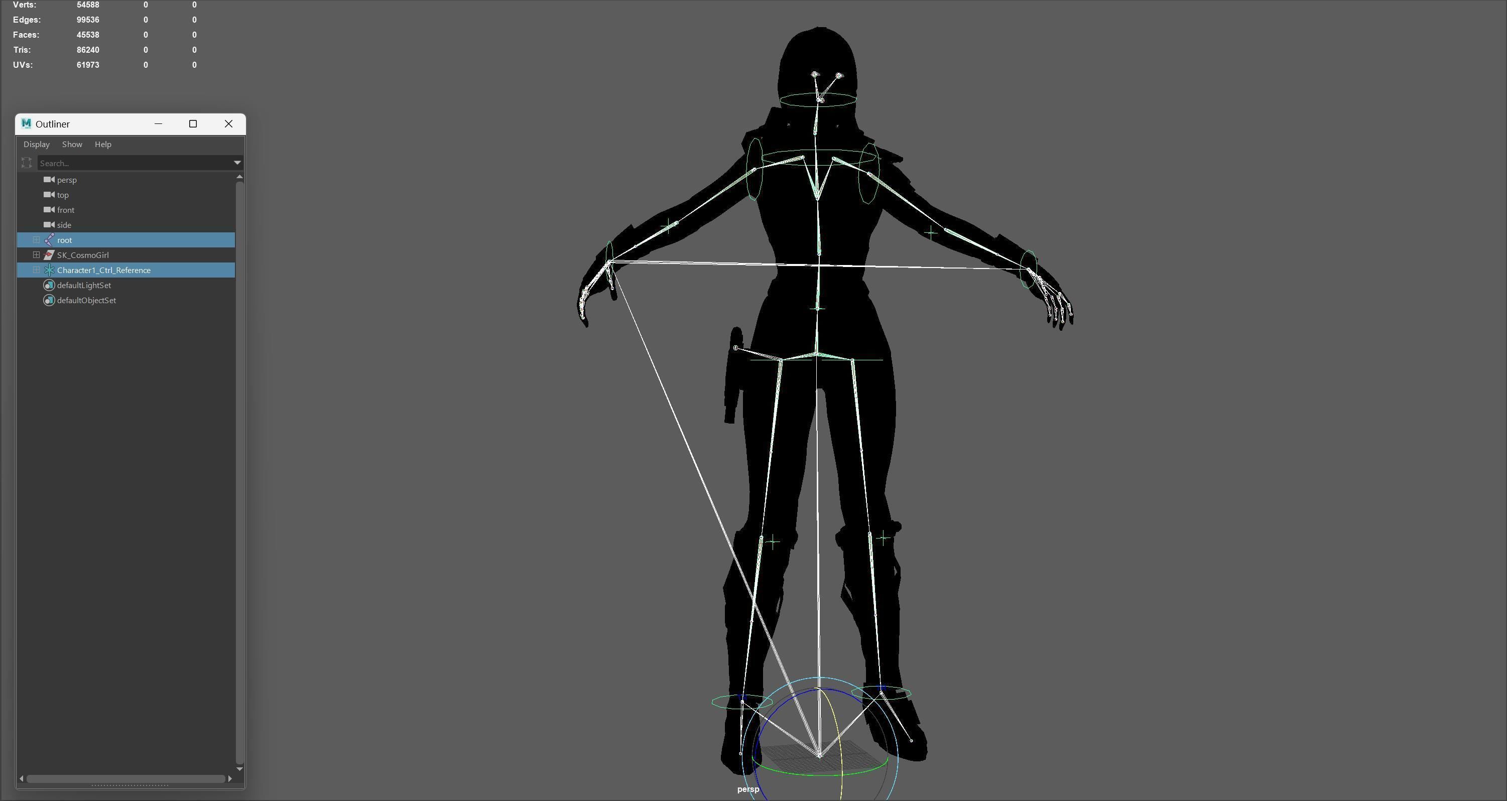 CosmoGirlRe Low-poly 3D model_35