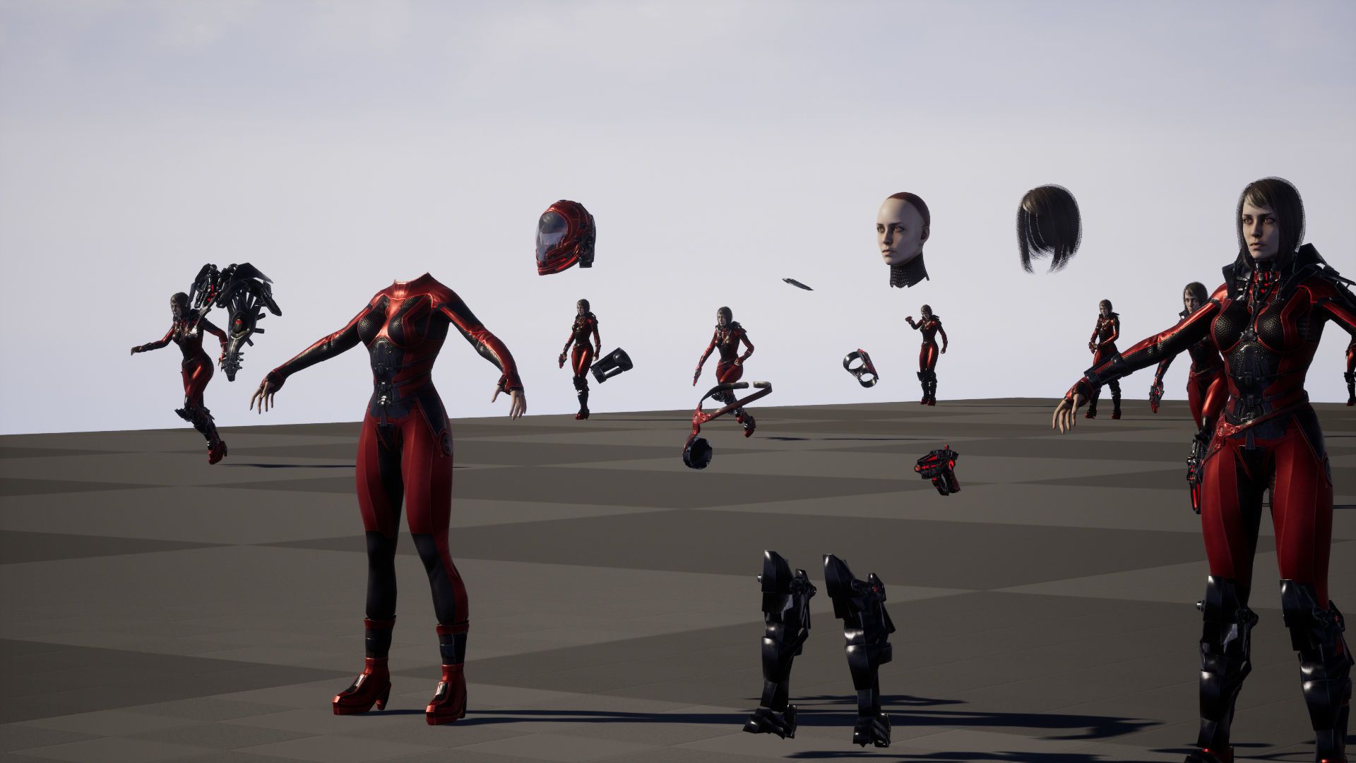 CosmoGirlRe Low-poly 3D model_42