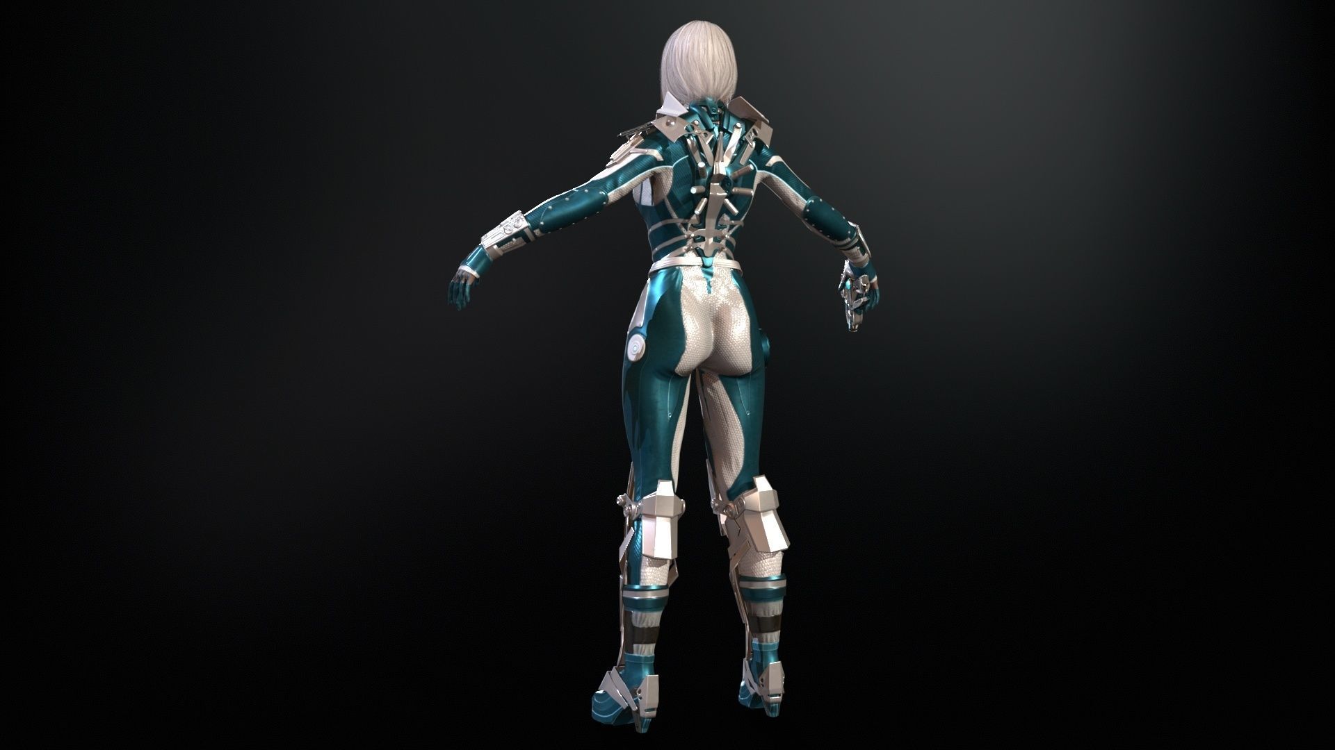 CosmoGirlRe Low-poly 3D model_8