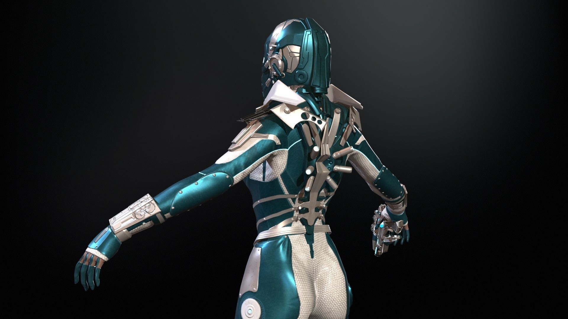 CosmoGirlRe Low-poly 3D model_6