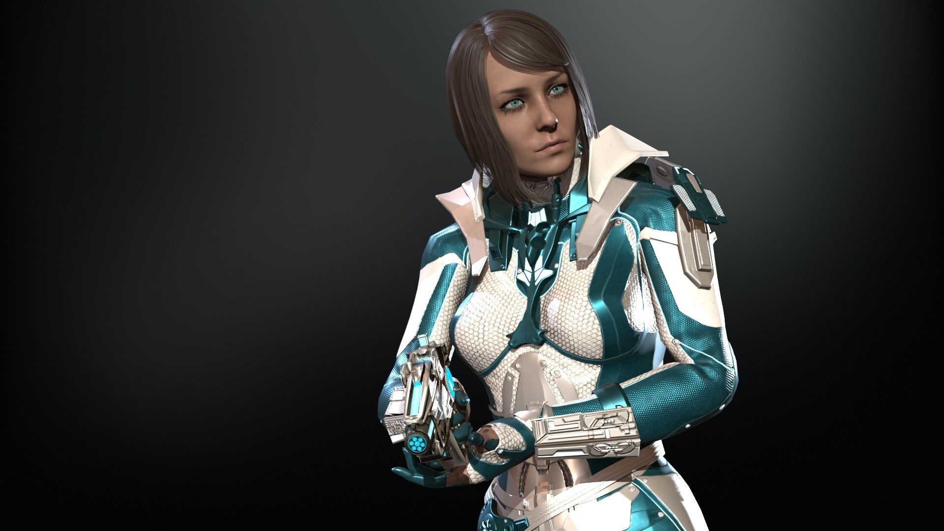 CosmoGirlRe Low-poly 3D model_28