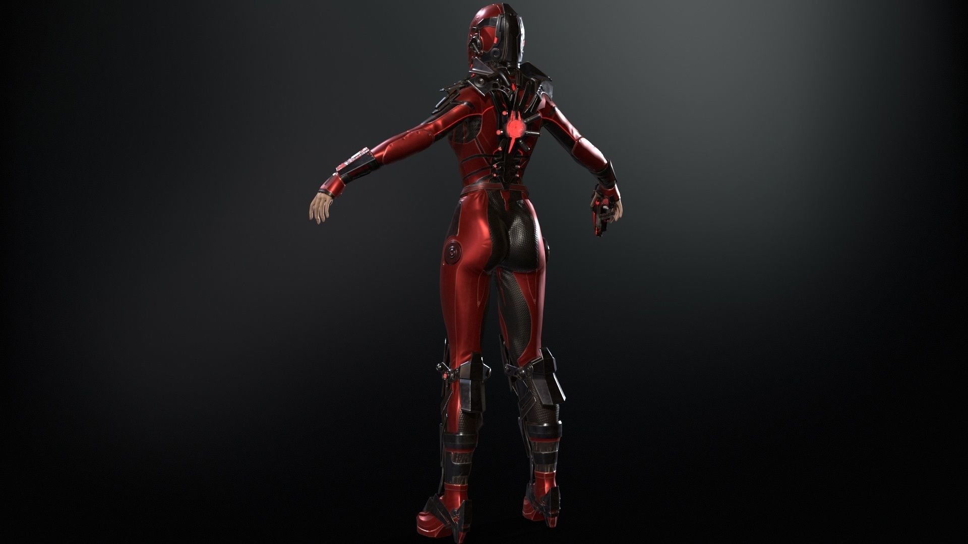 CosmoGirlRe Low-poly 3D model_4