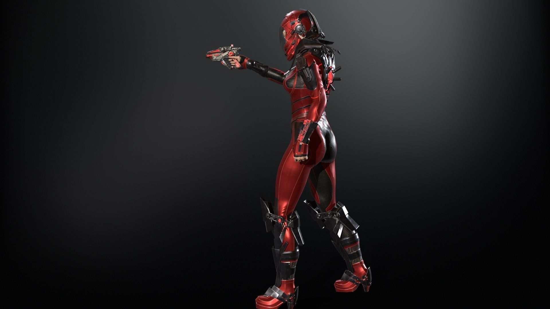 CosmoGirlRe Low-poly 3D model_19