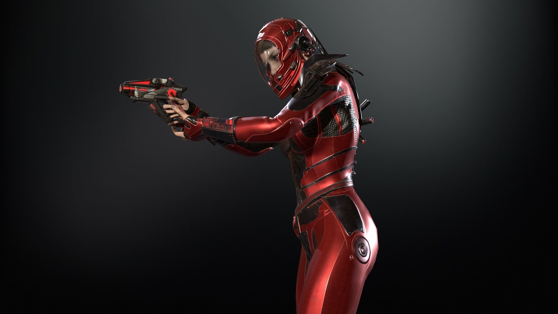 CosmoGirlRe Low-poly 3D model_22