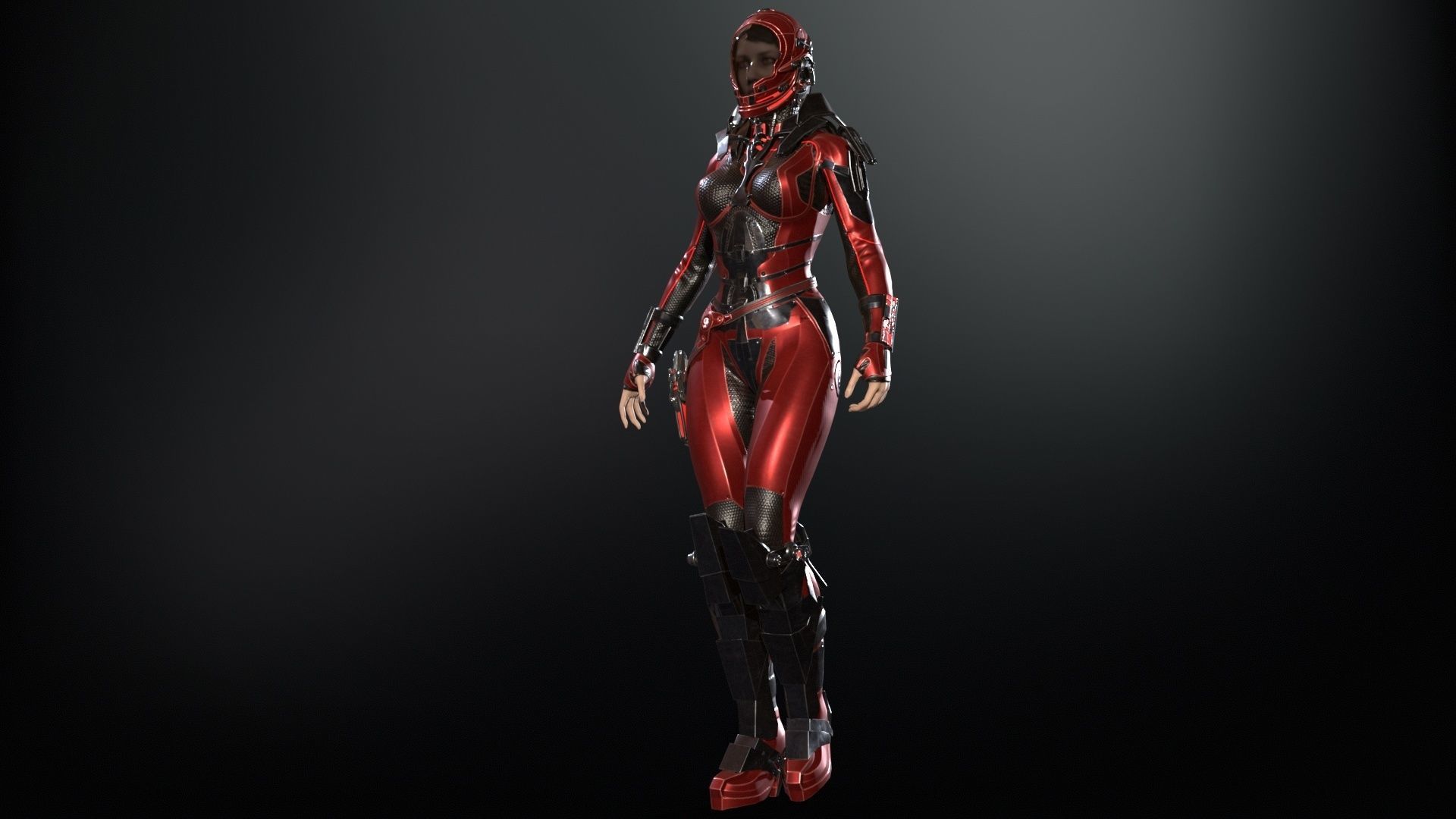 CosmoGirlRe Low-poly 3D model_24