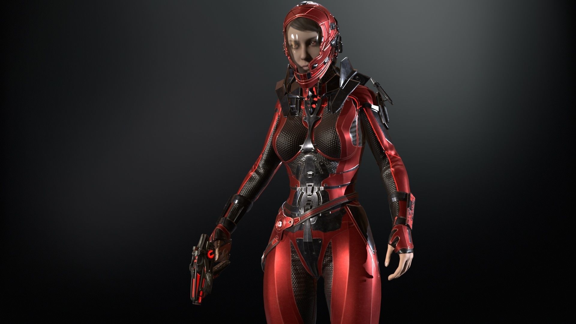 CosmoGirlRe Low-poly 3D model_20