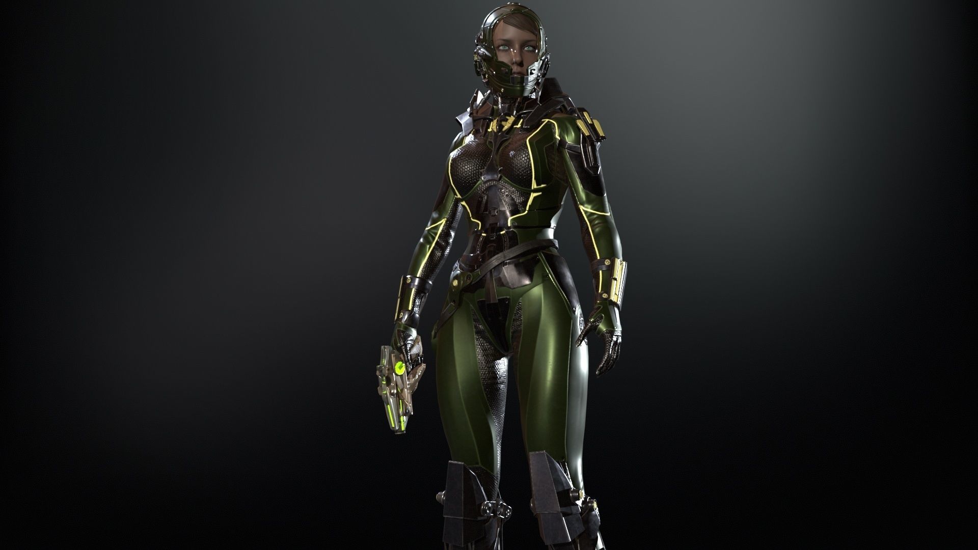 CosmoGirlRe Low-poly 3D model_32