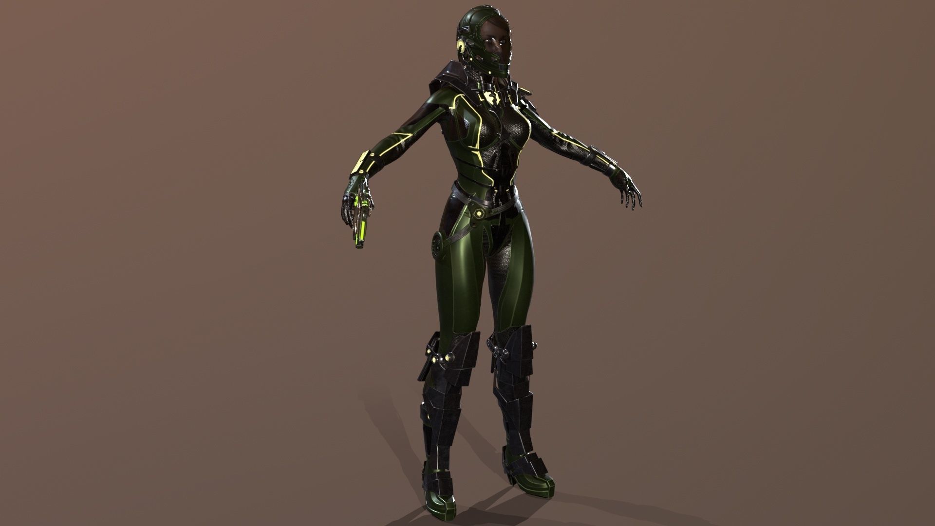 CosmoGirlRe Low-poly 3D model_13