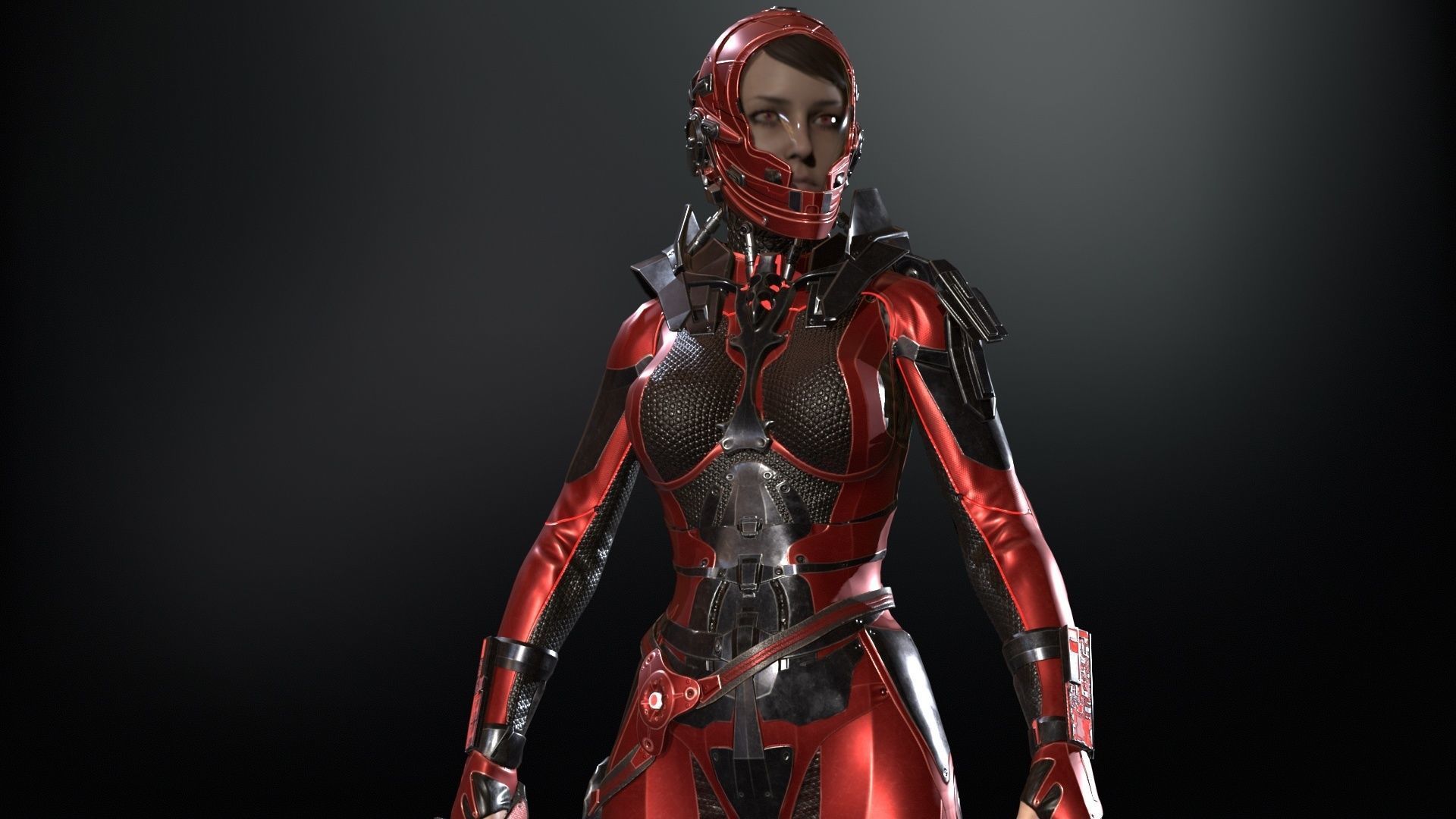 CosmoGirlRe Low-poly 3D model_26