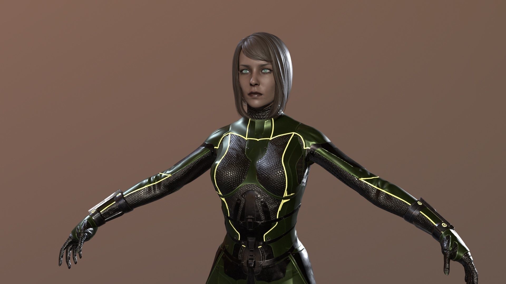 CosmoGirlRe Low-poly 3D model_15