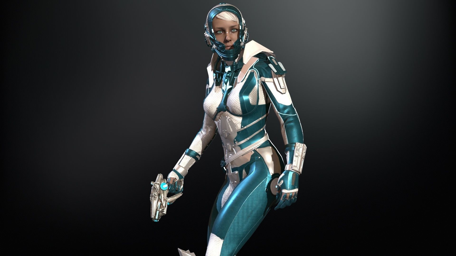 CosmoGirlRe Low-poly 3D model_30