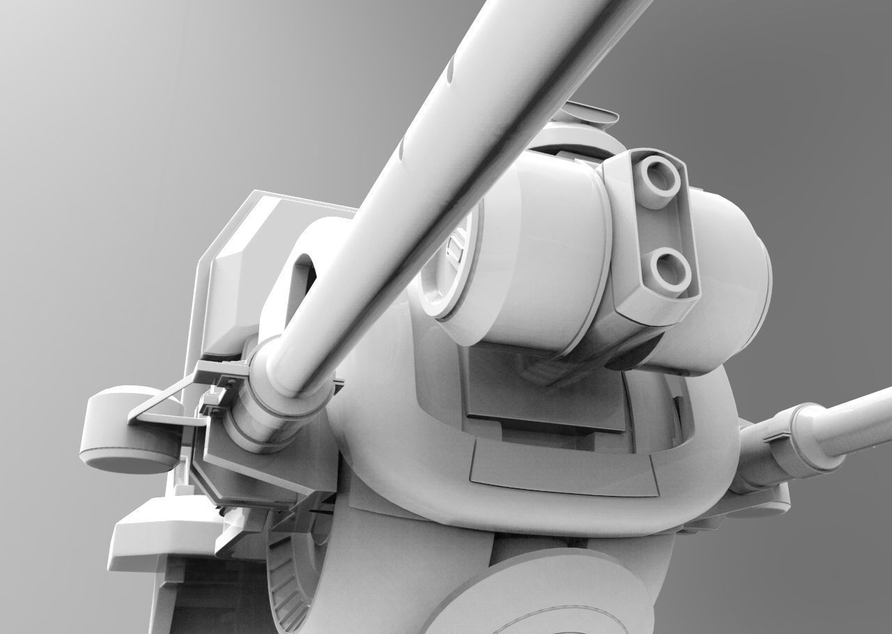 Anti Air Cannon 3D model_2