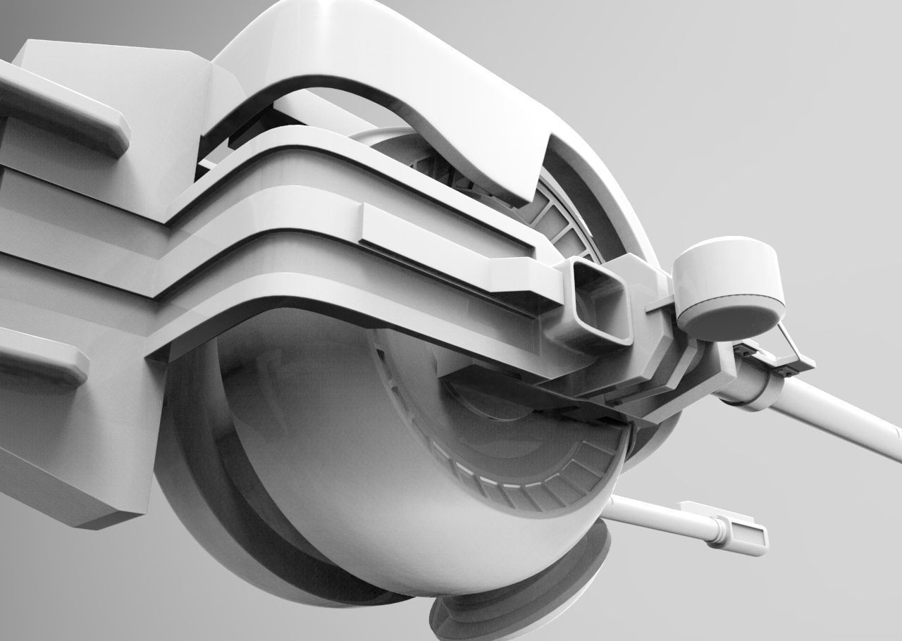 Anti Air Cannon 3D model_1