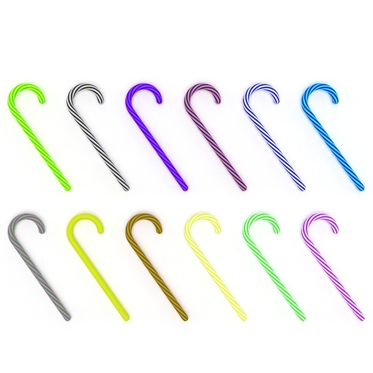 Candy Canes 1 3D model_1