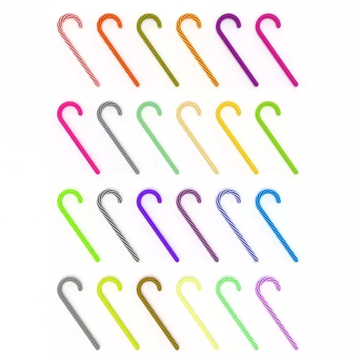 Candy Canes 1 3D model_0