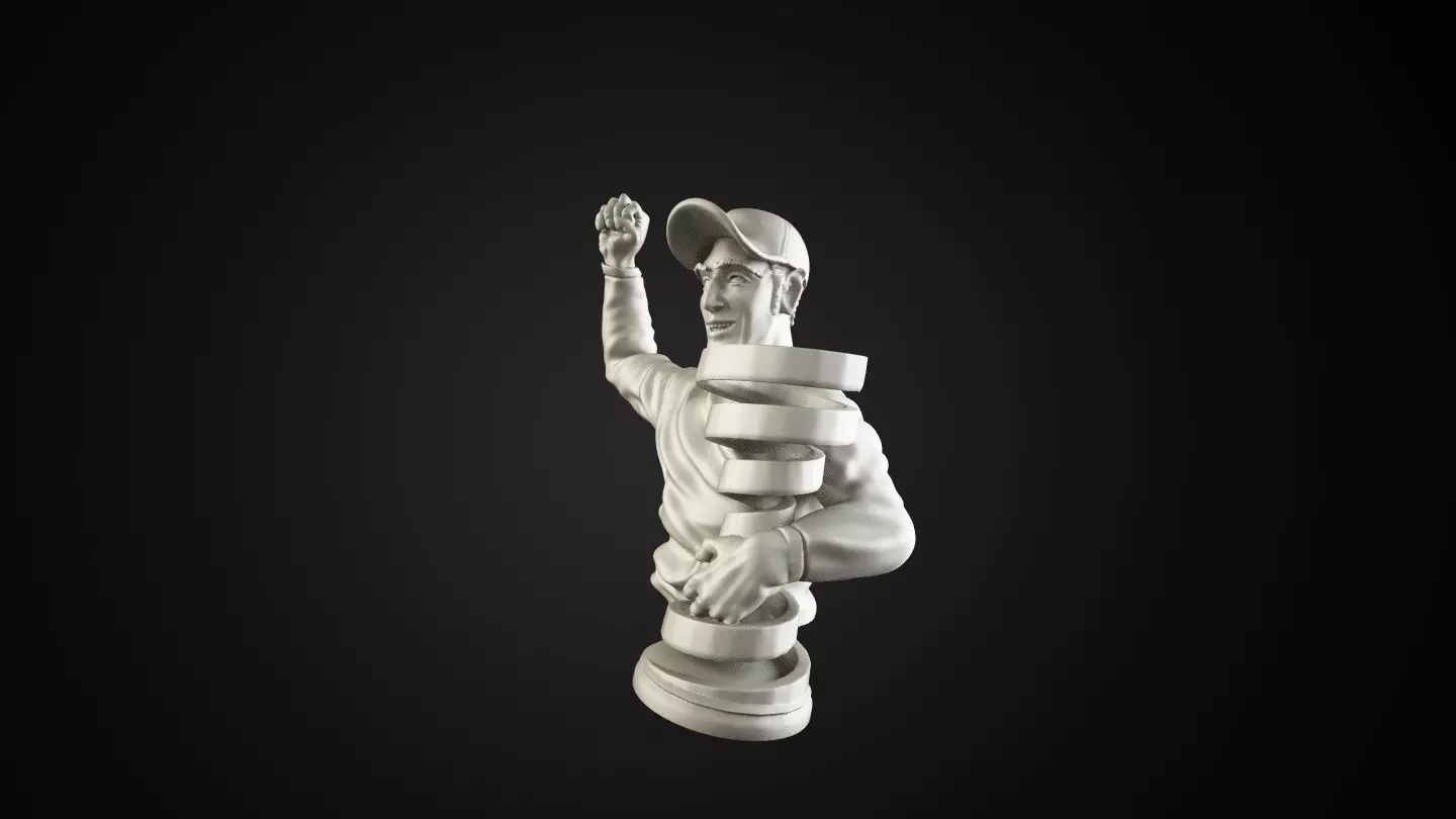 Vincenzo Nibali Bust 3D print model_0
