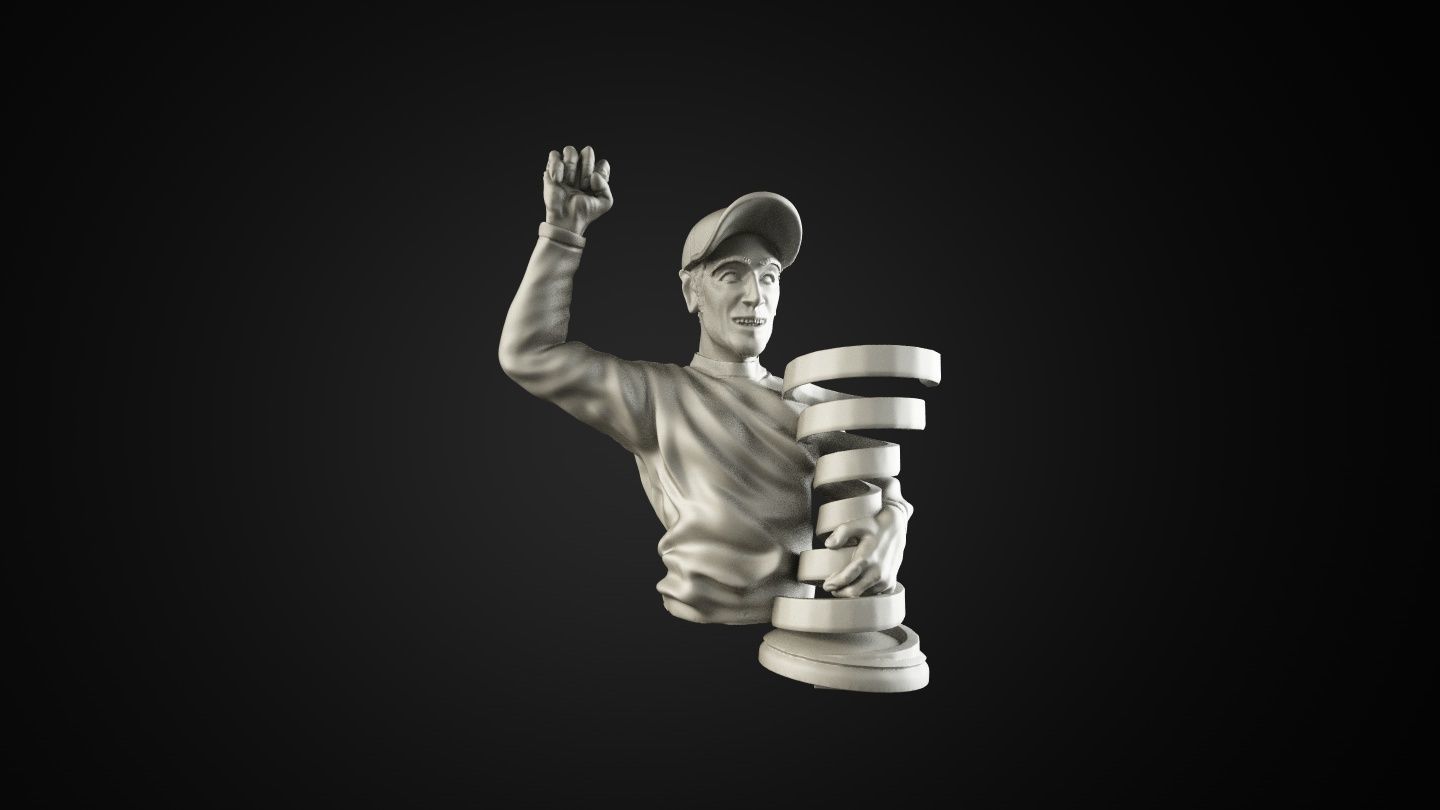 Vincenzo Nibali Bust 3D print model_2