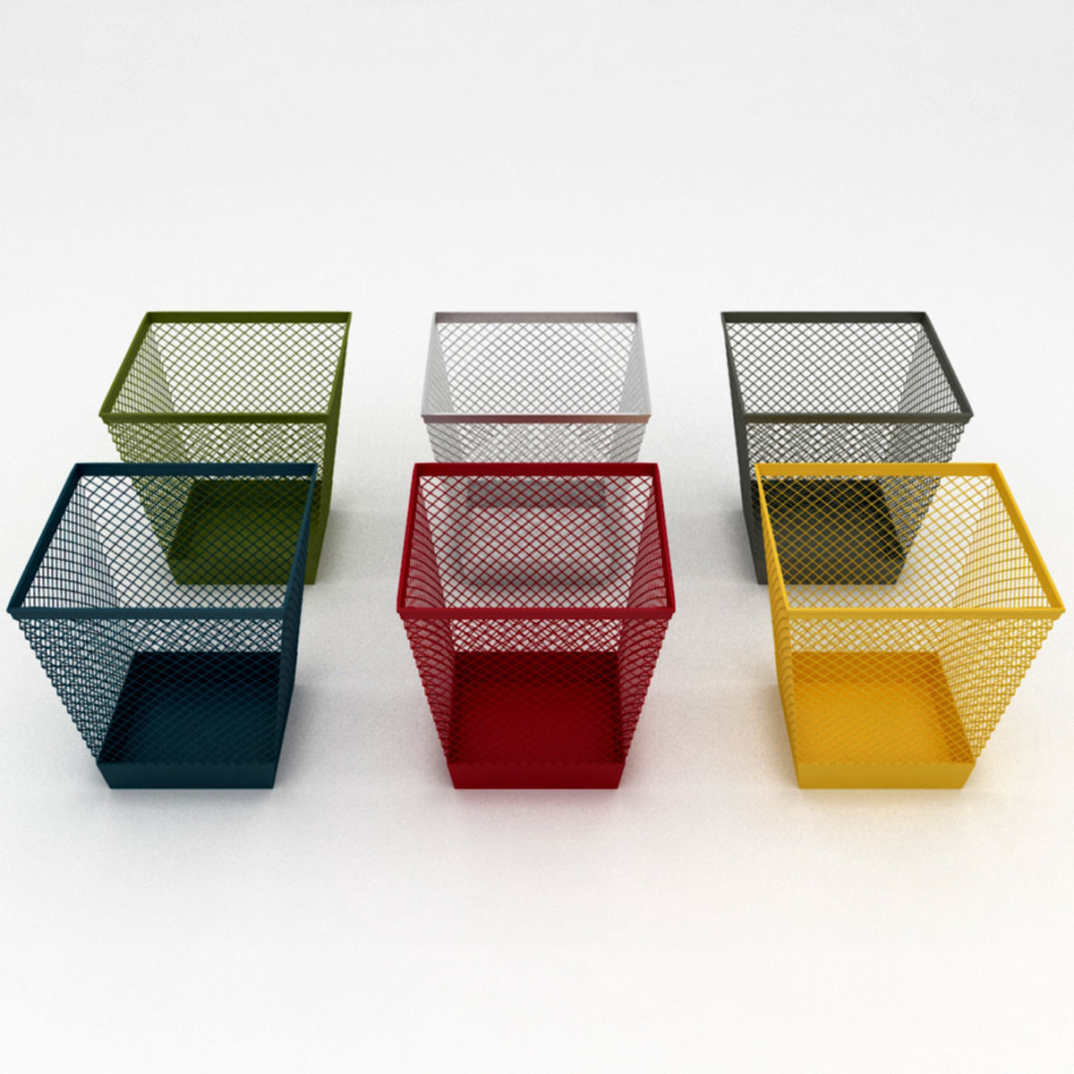 Paper Waste Bin 2 3D model_3