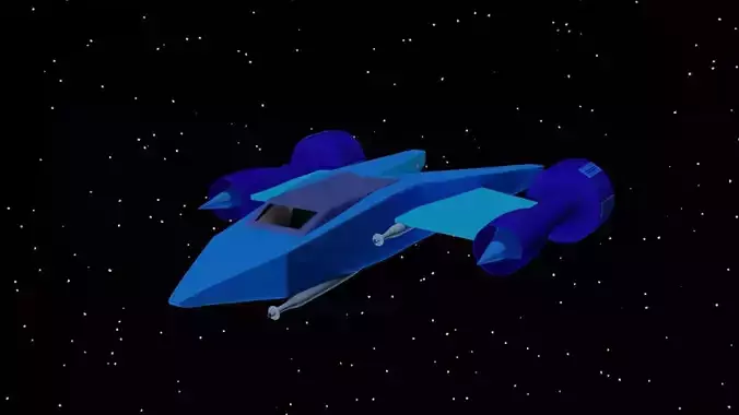 Sci-fi spaceship 3d model 3D model