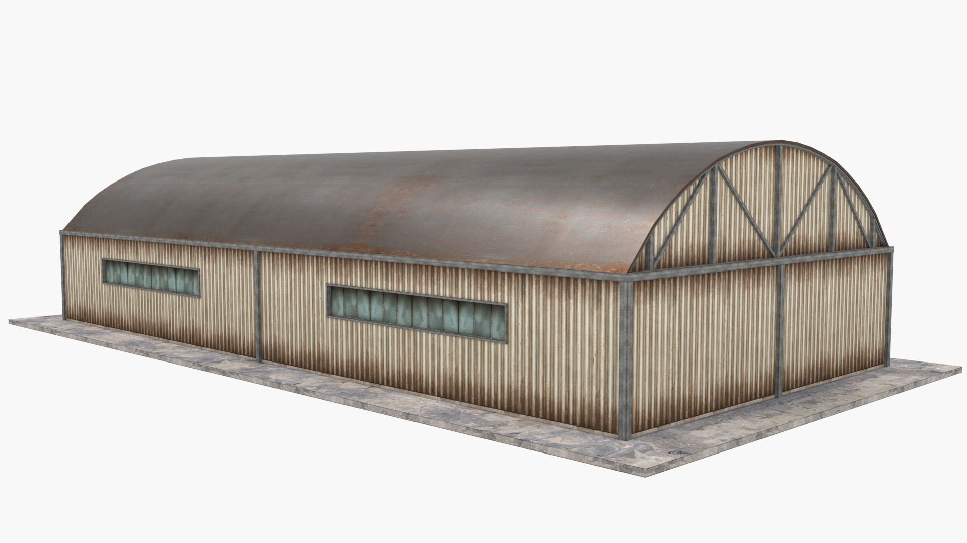 Warehouse pack - White Low-poly 3D model_3