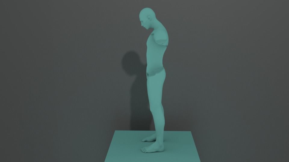 HUMAN STATUE  Free 3D model_5