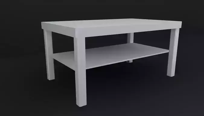 LACK Coffee table white 3D model