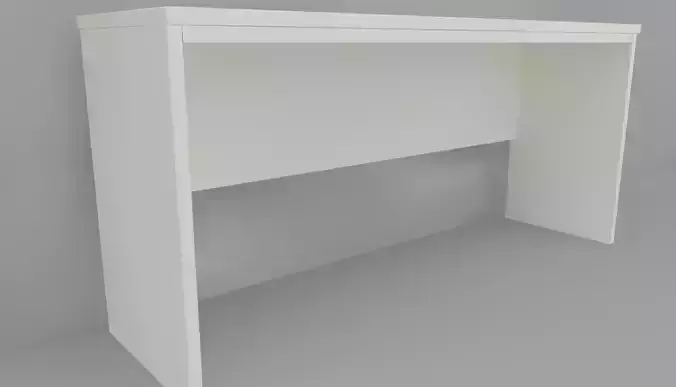Custom Desk computer station 3D model