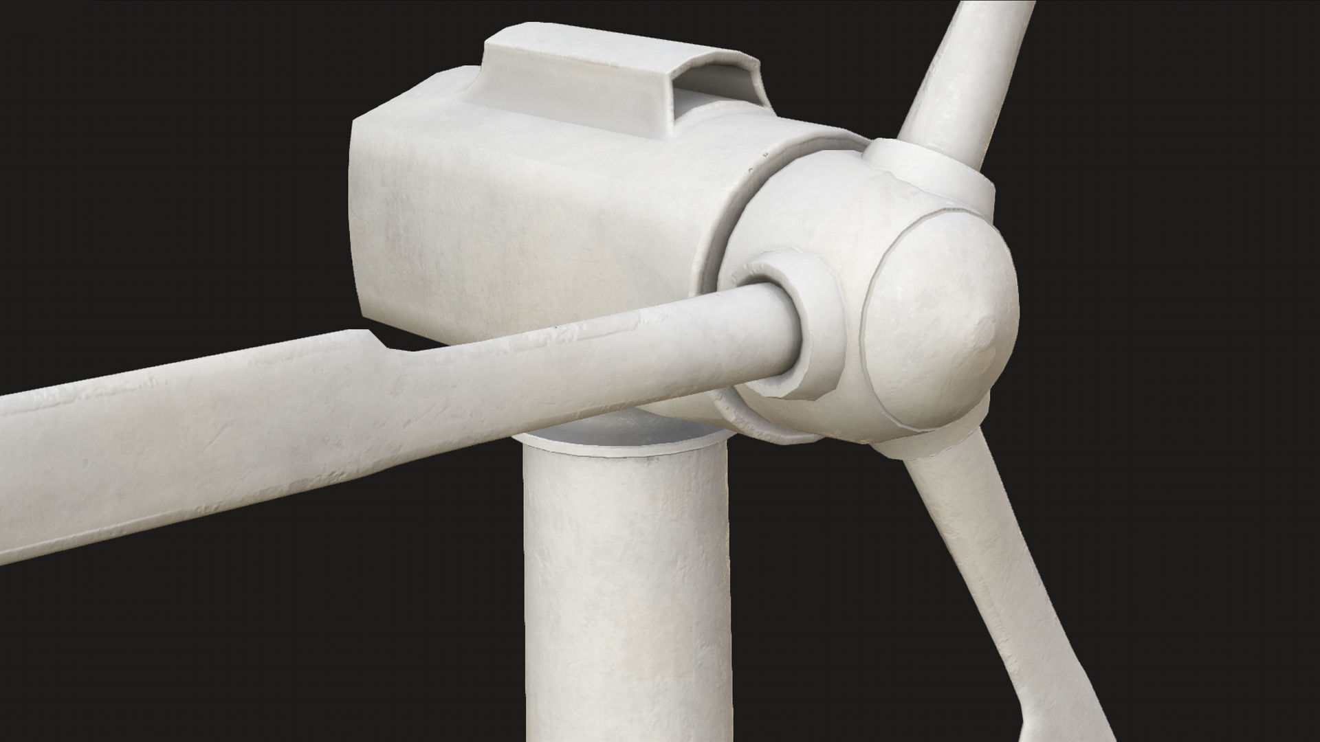 Wind Turbine PBR Low-poly 3D model_1