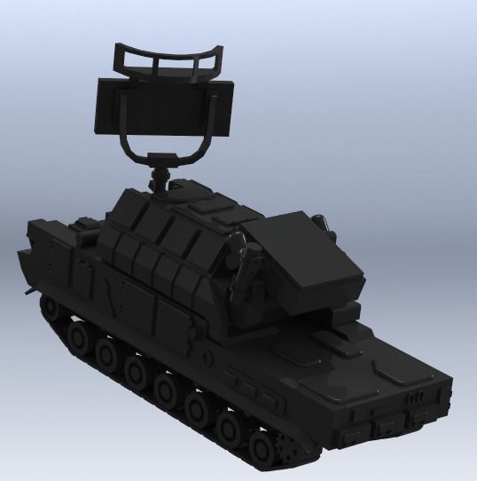 anti-aircraft missile complex TOR 2M 3D print model_1