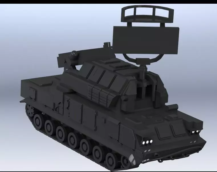 anti-aircraft missile complex TOR 2M 3D print model_0