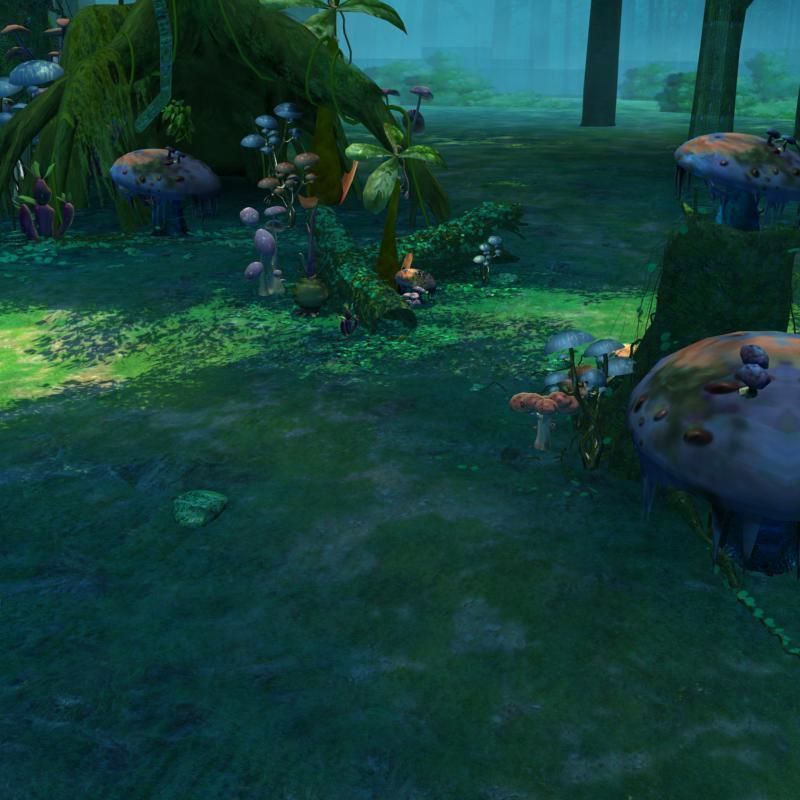 Cartoon Forest Scene 01 3D model_1