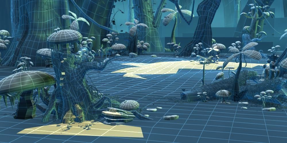 Cartoon Forest Scene 01 3D model_8