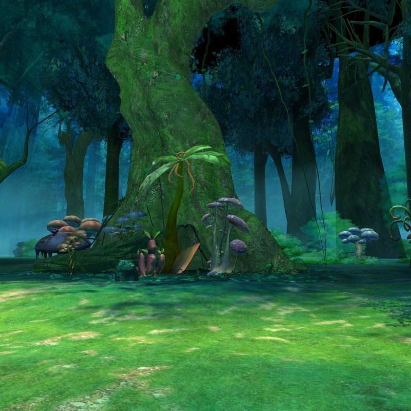 Cartoon Forest Scene 01 3D model_7