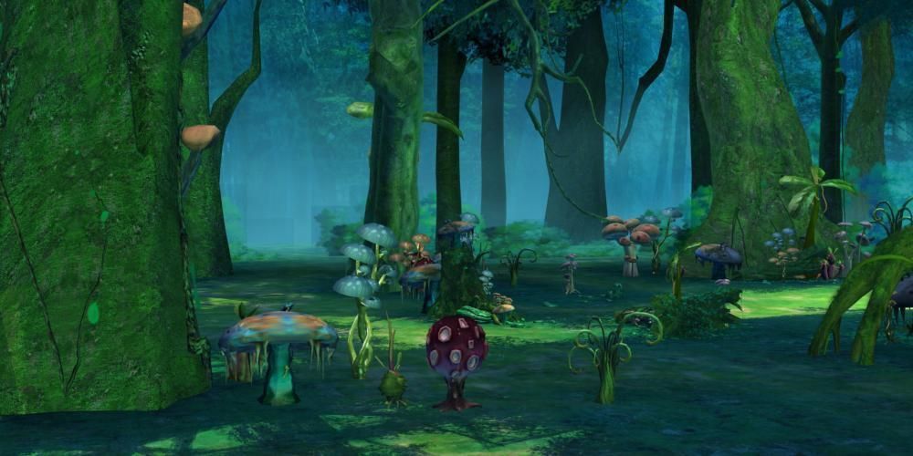 Cartoon Forest Scene 01 3D model_2