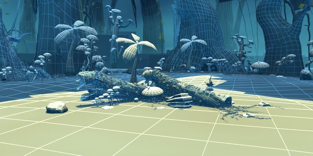 Cartoon Forest Scene 01 3D model_16