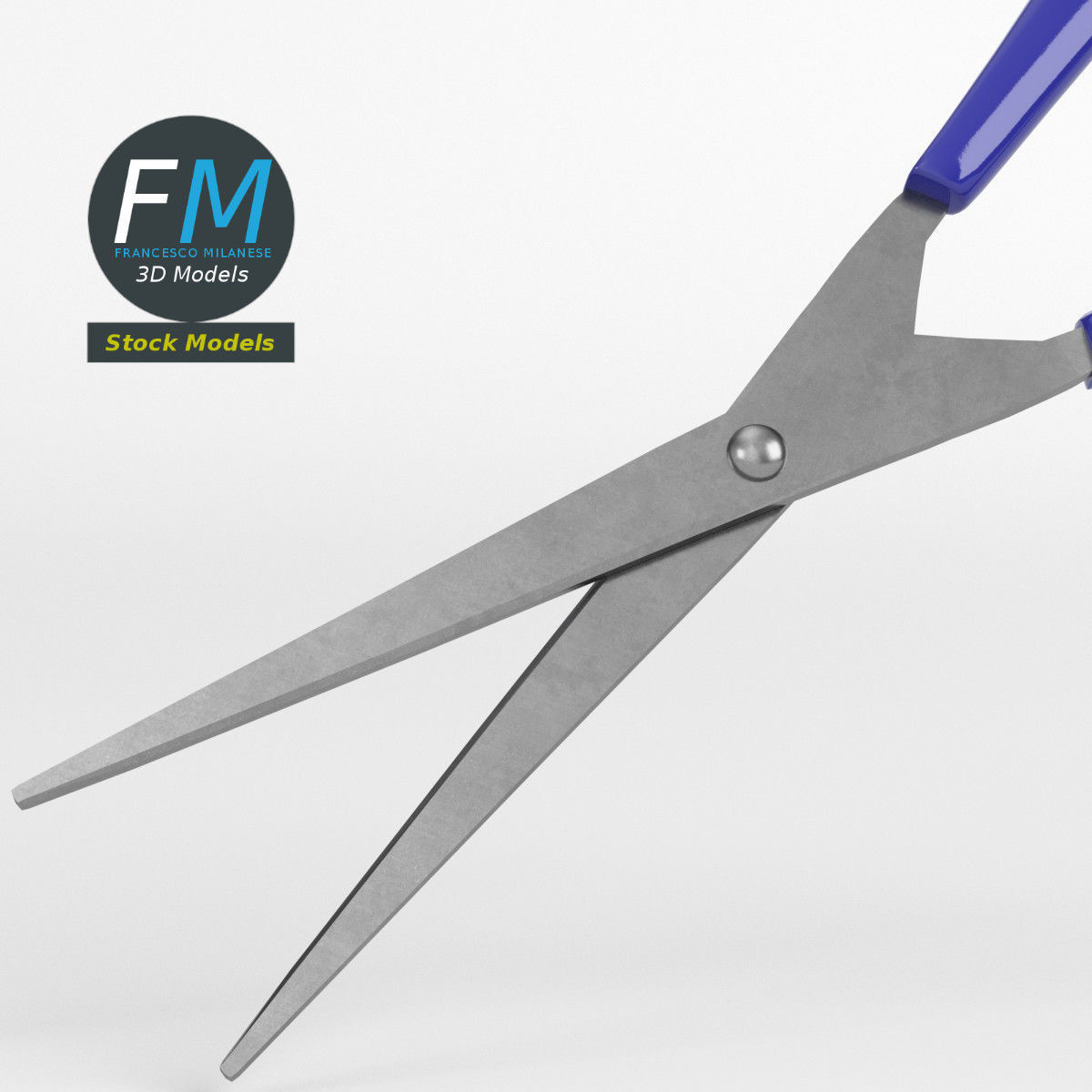 Small scissors 3D model_3