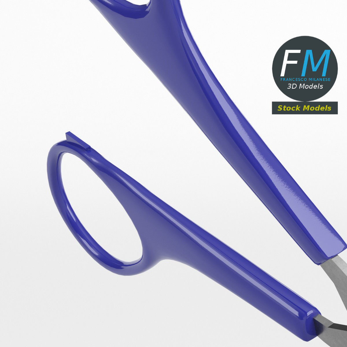Small scissors 3D model_4