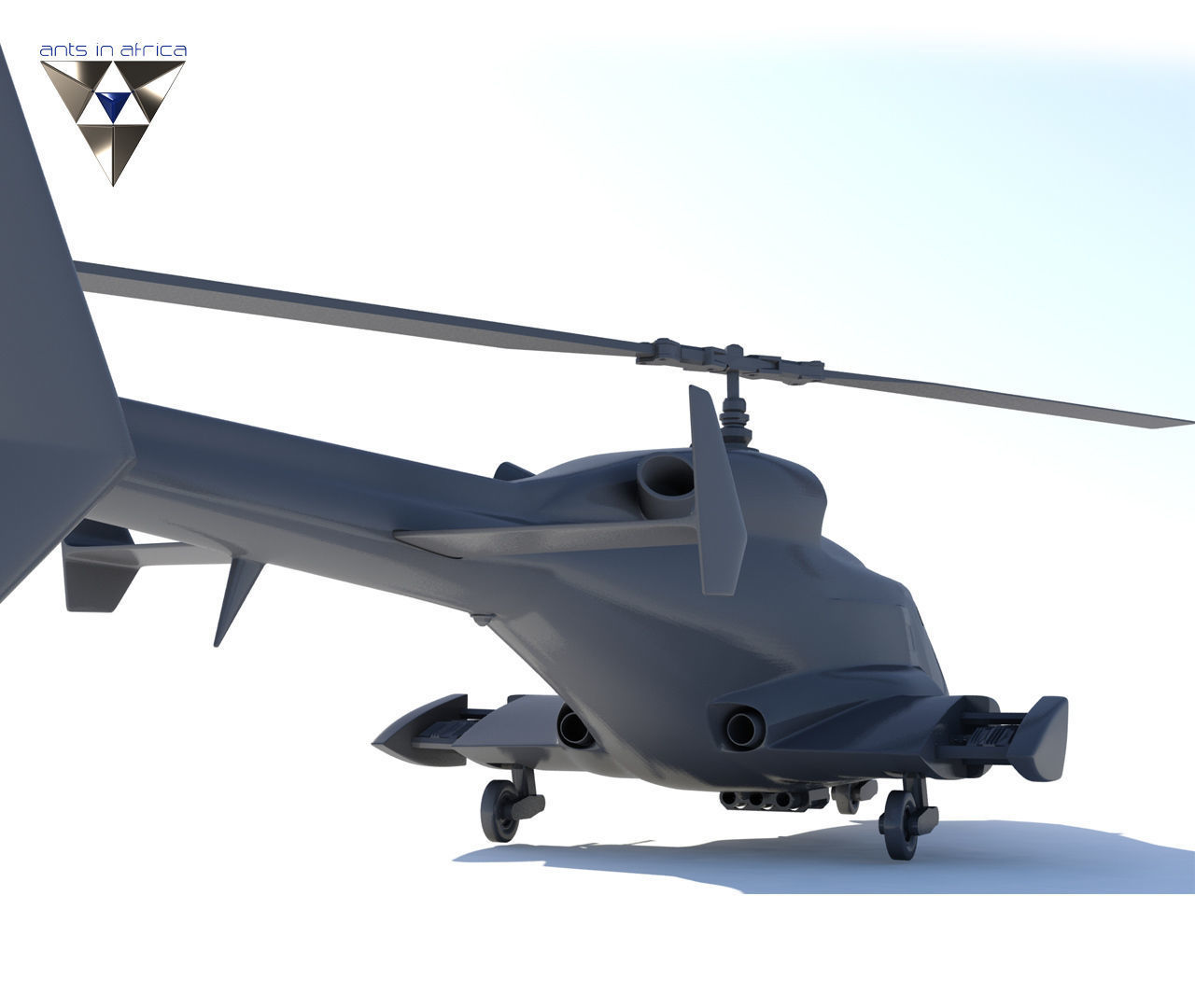 Airwolf Bell 222 Replica 3D model 3D printable | CGTrader