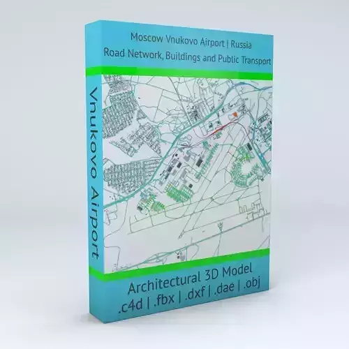 Vnukovo VKO Moscow Airport Roads Buildings and Public Transport