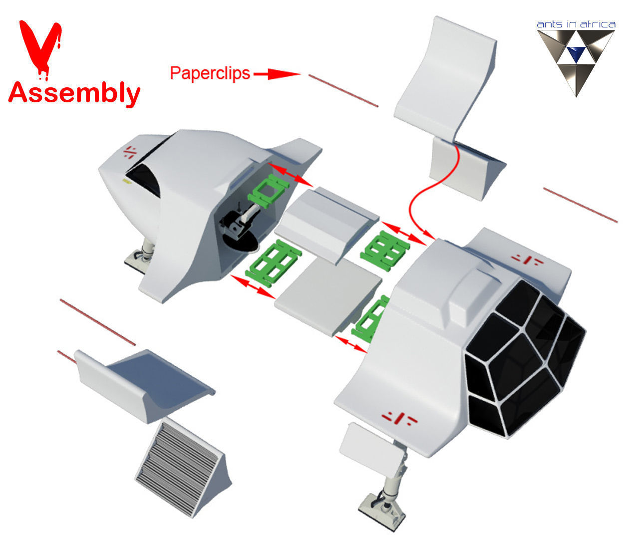 V Spaceship replica 3D print model_7