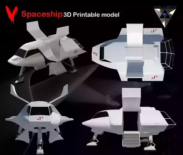 V Spaceship replica 3D print model