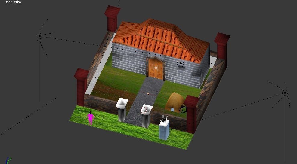 my dream house Free low-poly 3D model_1